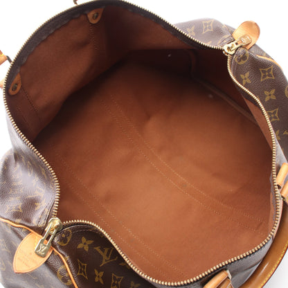 キーポル50 モノグラム ボストンバッグ PVC レザー ブラウン ルイヴィトン バッグ LOUIS VUITTON