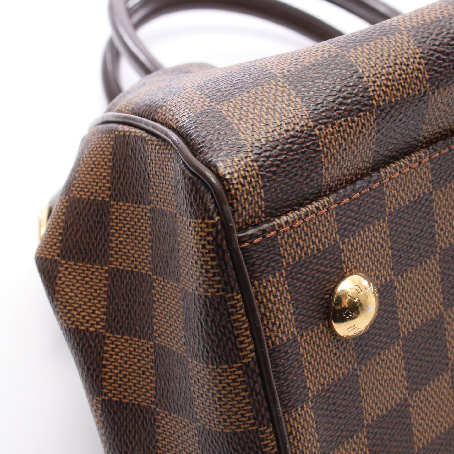 トレヴィPM ダミエエベヌ 2WAY ハンドバッグ PVC レザー ブラウン ルイヴィトン バッグ LOUIS VUITTON