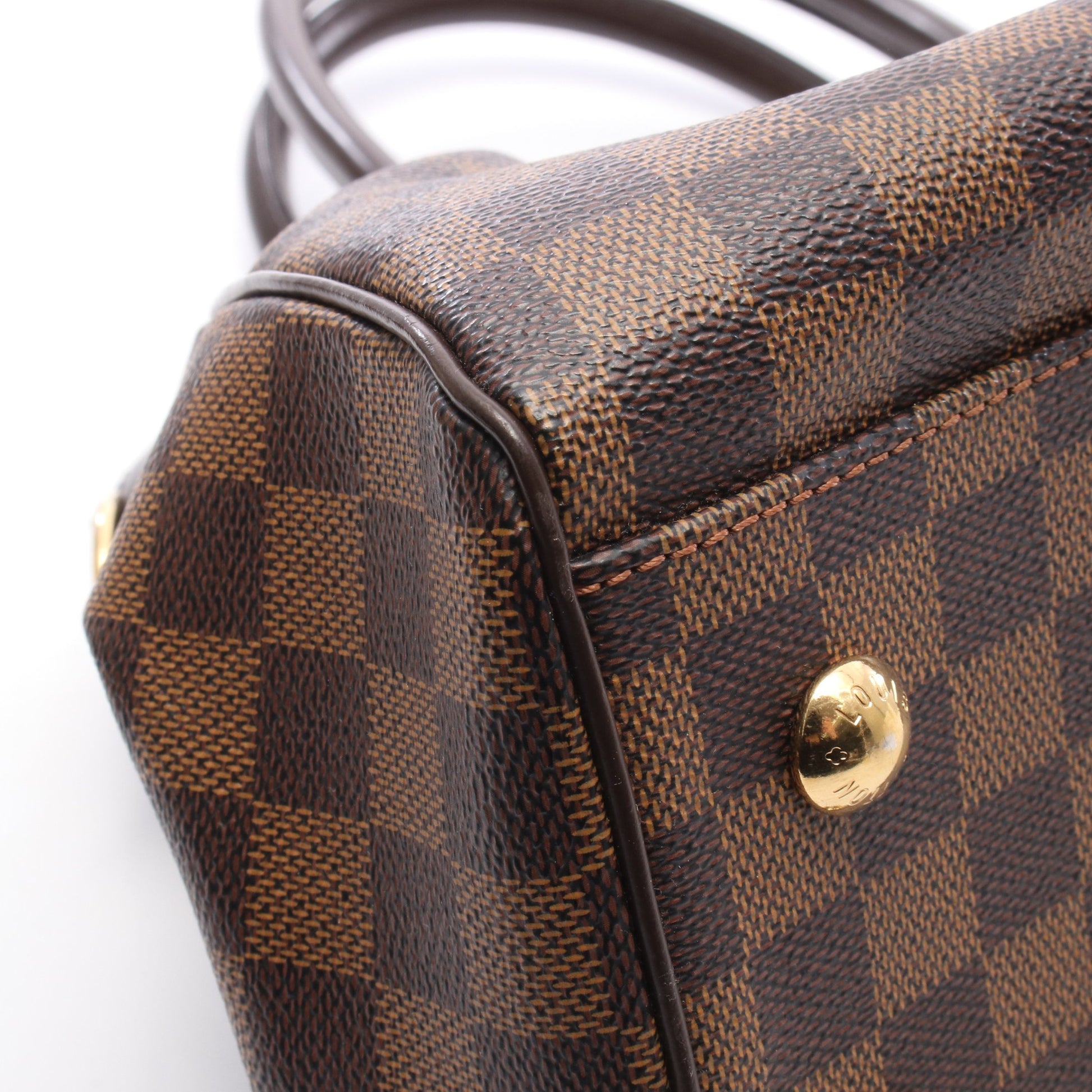 トレヴィPM ダミエエベヌ 2WAY ハンドバッグ PVC レザー ブラウン ルイヴィトン バッグ LOUIS VUITTON