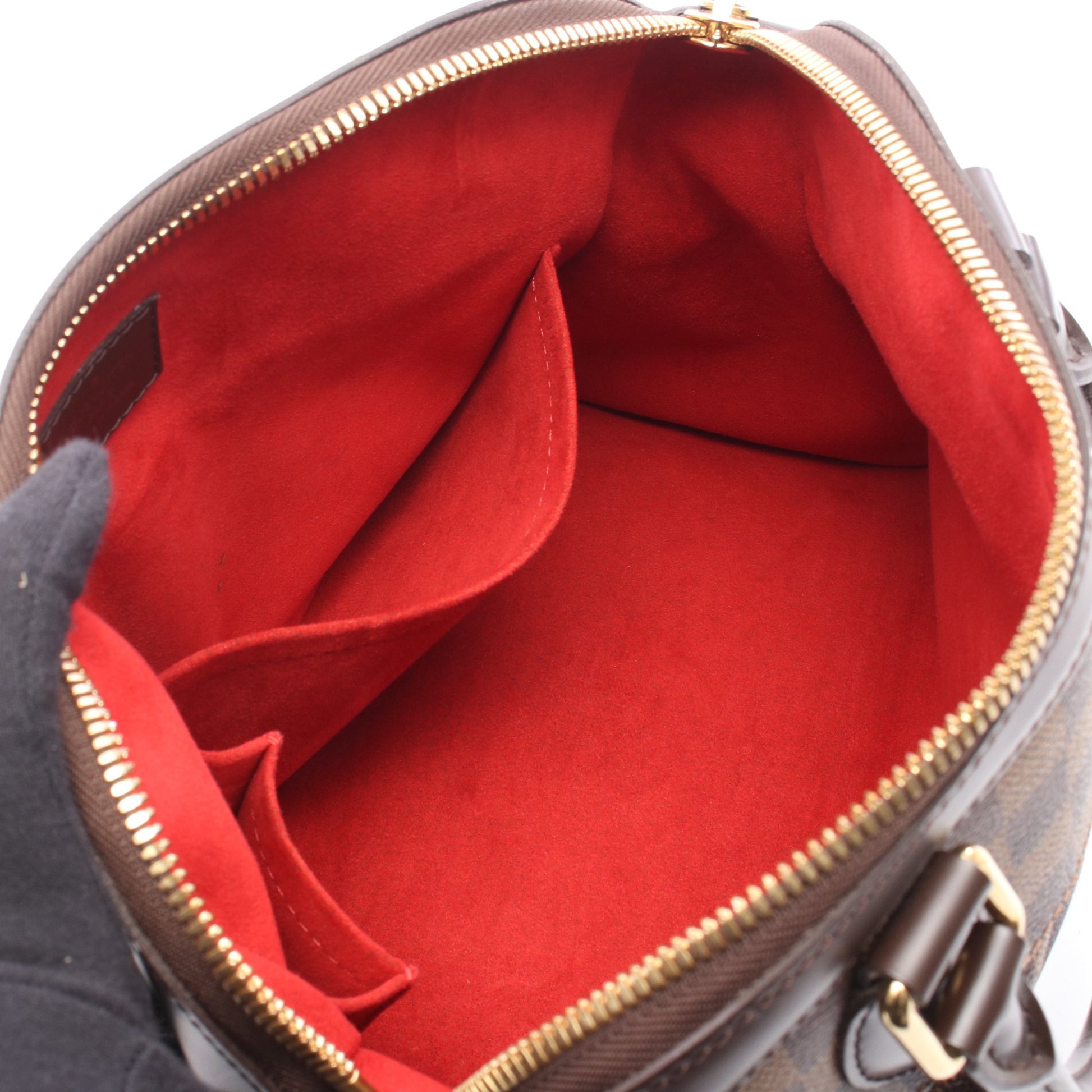トレヴィPM ダミエエベヌ 2WAY ハンドバッグ PVC レザー ブラウン ルイヴィトン バッグ LOUIS VUITTON