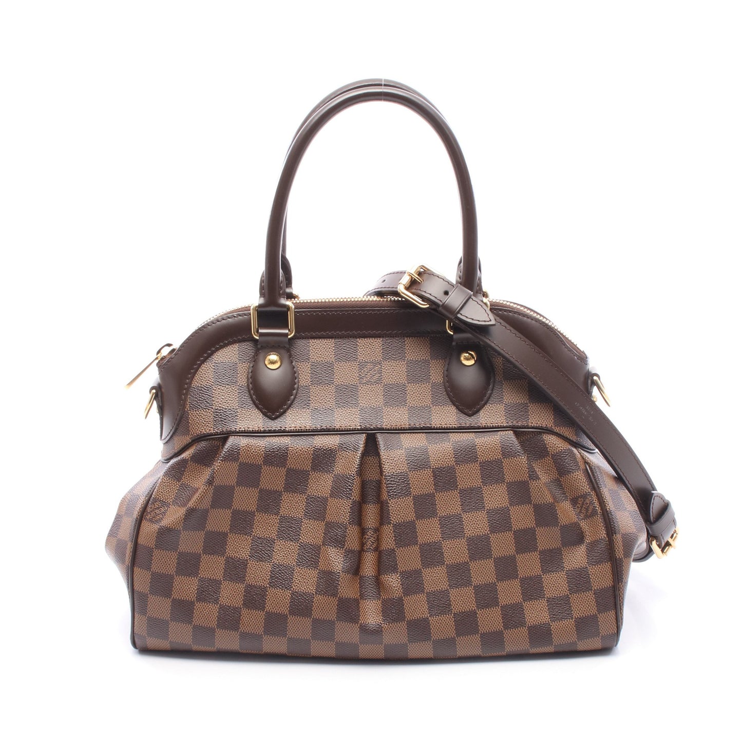 トレヴィPM ダミエエベヌ 2WAY ハンドバッグ PVC レザー ブラウン ルイヴィトン バッグ LOUIS VUITTON