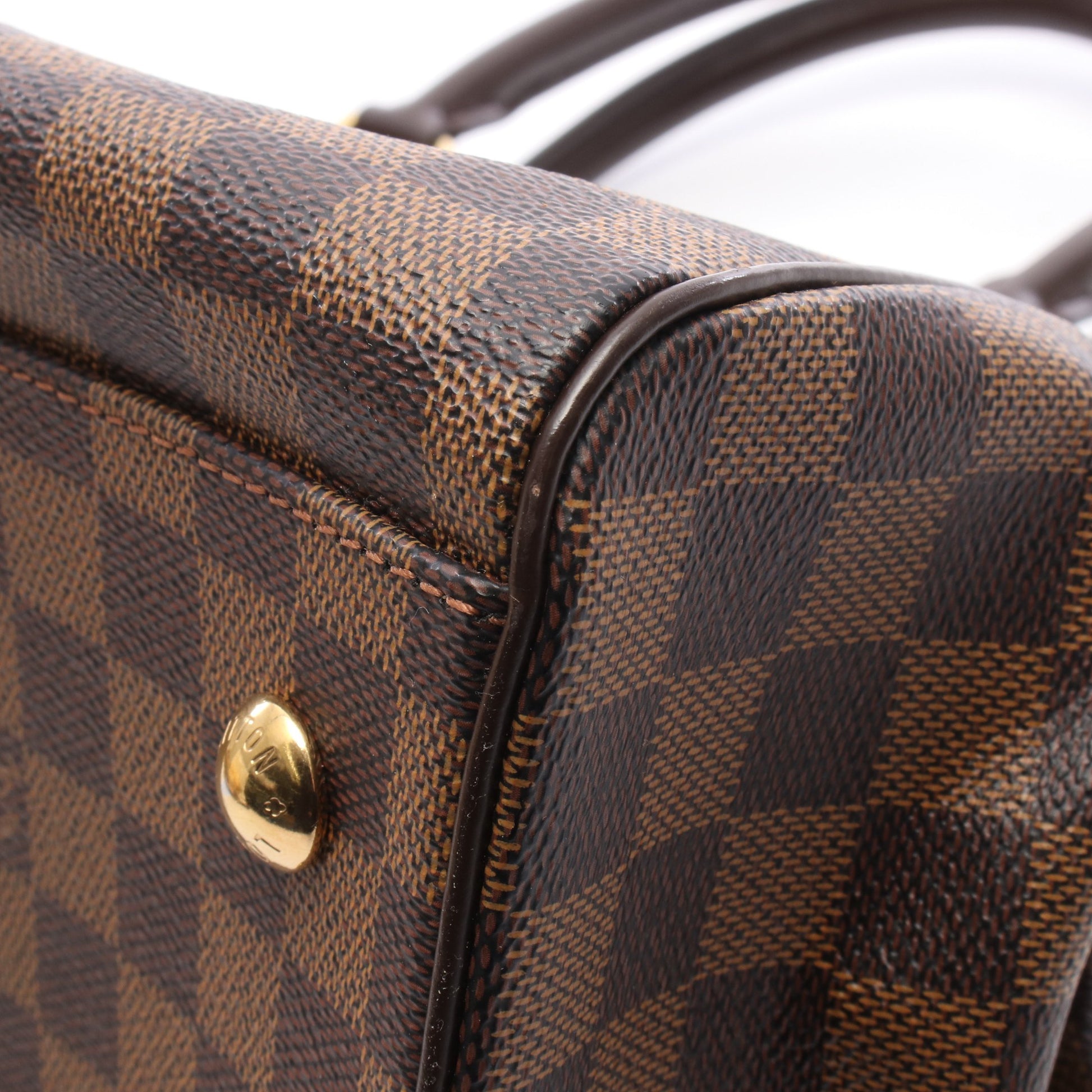 トレヴィPM ダミエエベヌ 2WAY ハンドバッグ PVC レザー ブラウン ルイヴィトン バッグ LOUIS VUITTON