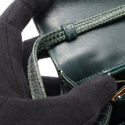 オールドグッチ ショルダーバッグ リザード ダークグリーン グッチ バッグ GUCCI