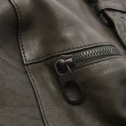 イントレチャート 2WAY ボストンバッグ レザー カーキグリーン ボッテガヴェネタ バッグ BOTTEGA VENETA