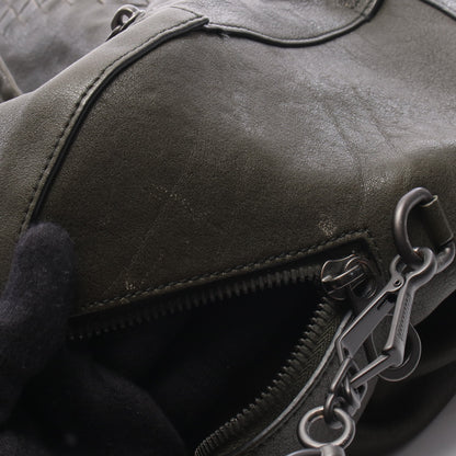 イントレチャート 2WAY ボストンバッグ レザー カーキグリーン ボッテガヴェネタ バッグ BOTTEGA VENETA