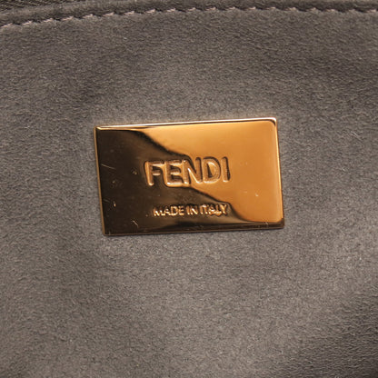 FFトートバッグ スモール 2WAY ハンドバッグ レザー ライトブラウン フェンディ バッグ FENDI