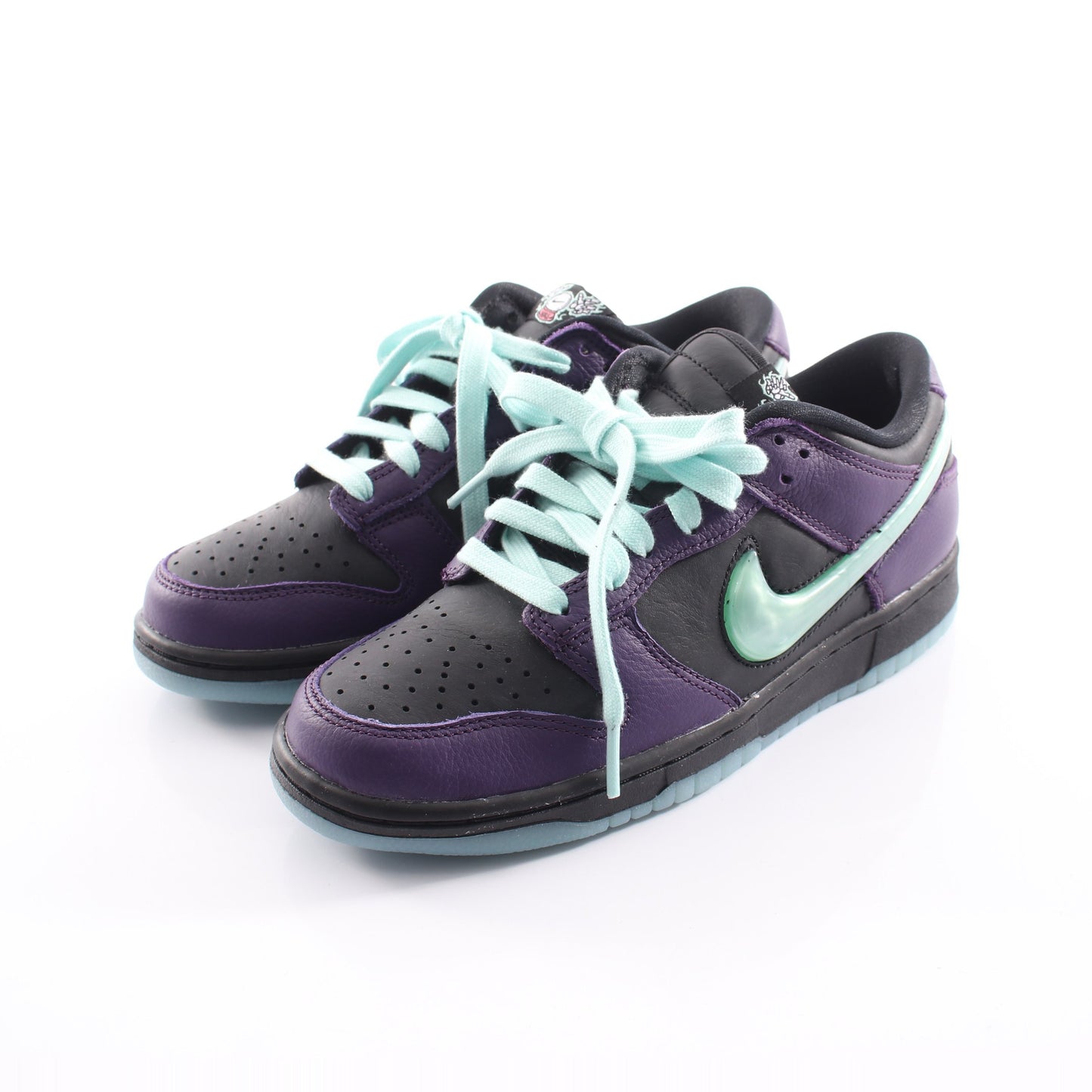 DUNK LOW RETRO LTD HWN スニーカー レザー ブラック パープル ターコイズブルー ナイキ