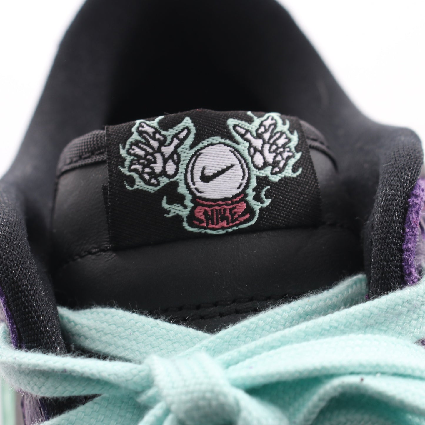 DUNK LOW RETRO LTD HWN スニーカー レザー ブラック パープル ターコイズブルー ナイキ