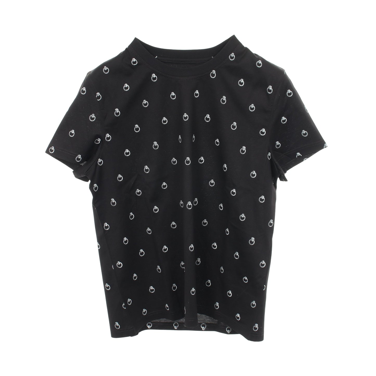 Anno Finesse アノーフィネス 半袖Tシャツ コットン ブラック エルメス