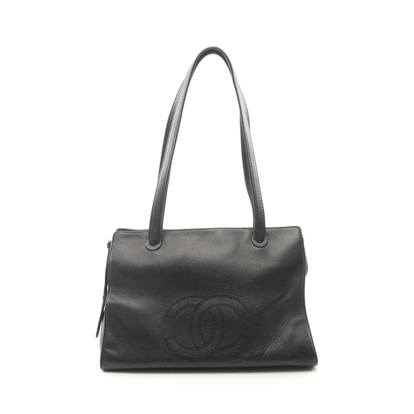 ココマーク ショルダーバッグ トートバッグ レザー ブラック ブラック金具 シャネル バッグ CHANEL