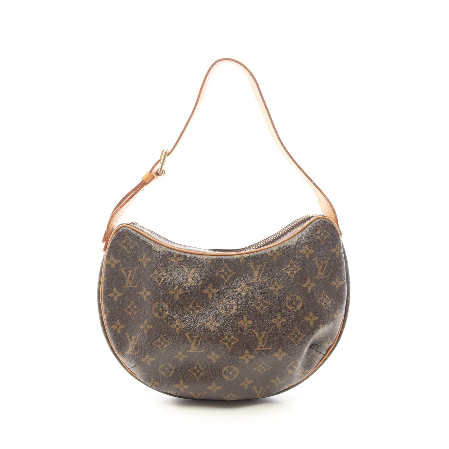 クロワッサンMM モノグラム ショルダーバッグ PVC レザー ブラウン ルイヴィトン バッグ LOUIS VUITTON