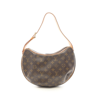 クロワッサンMM モノグラム ショルダーバッグ PVC レザー ブラウン ルイヴィトン バッグ LOUIS VUITTON