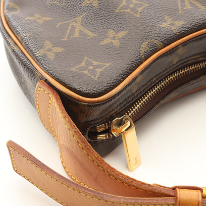 クロワッサンMM モノグラム ショルダーバッグ PVC レザー ブラウン ルイヴィトン バッグ LOUIS VUITTON