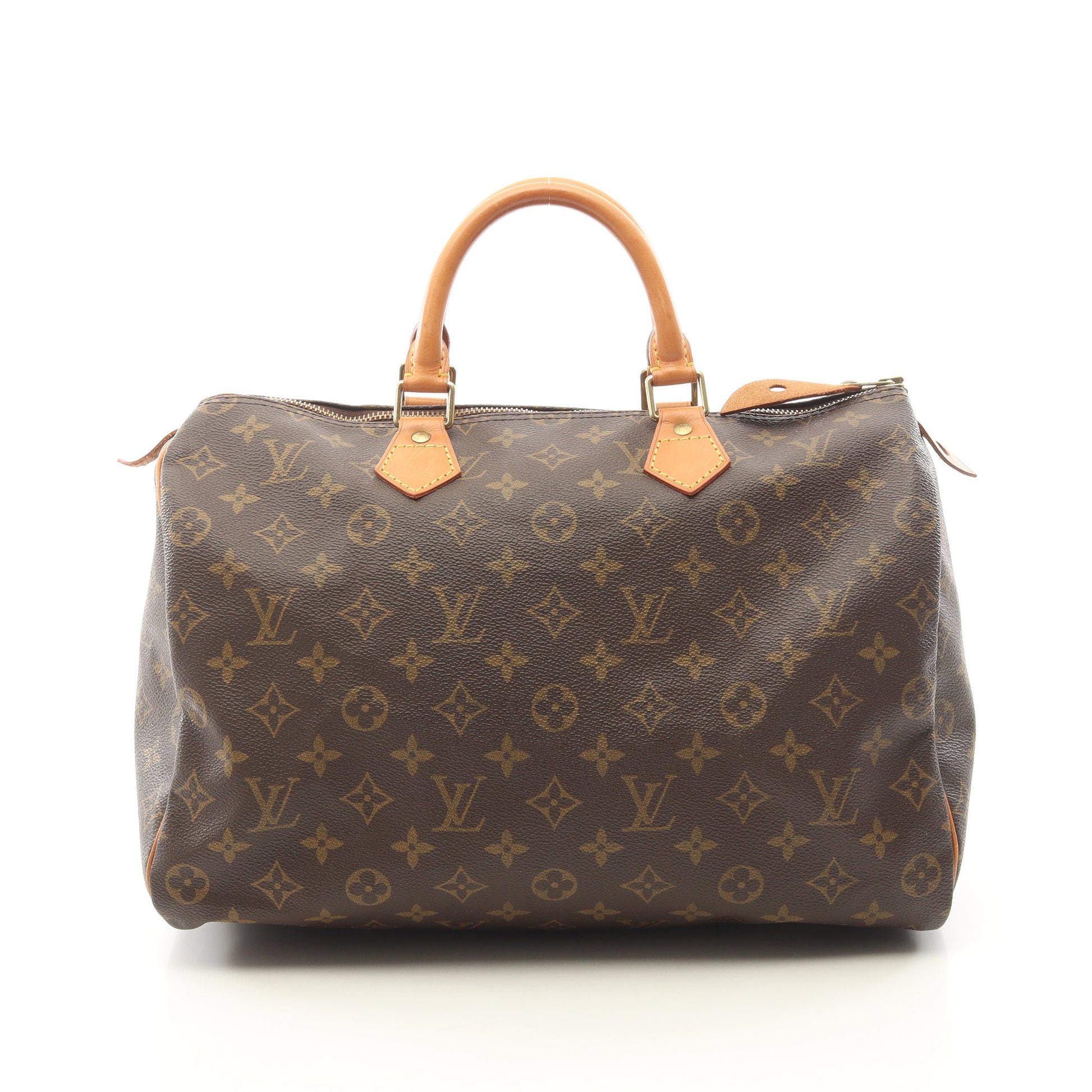 スピーディ35 モノグラム ハンドバッグ PVC レザー ブラウン ルイヴィトン バッグ LOUIS VUITTON