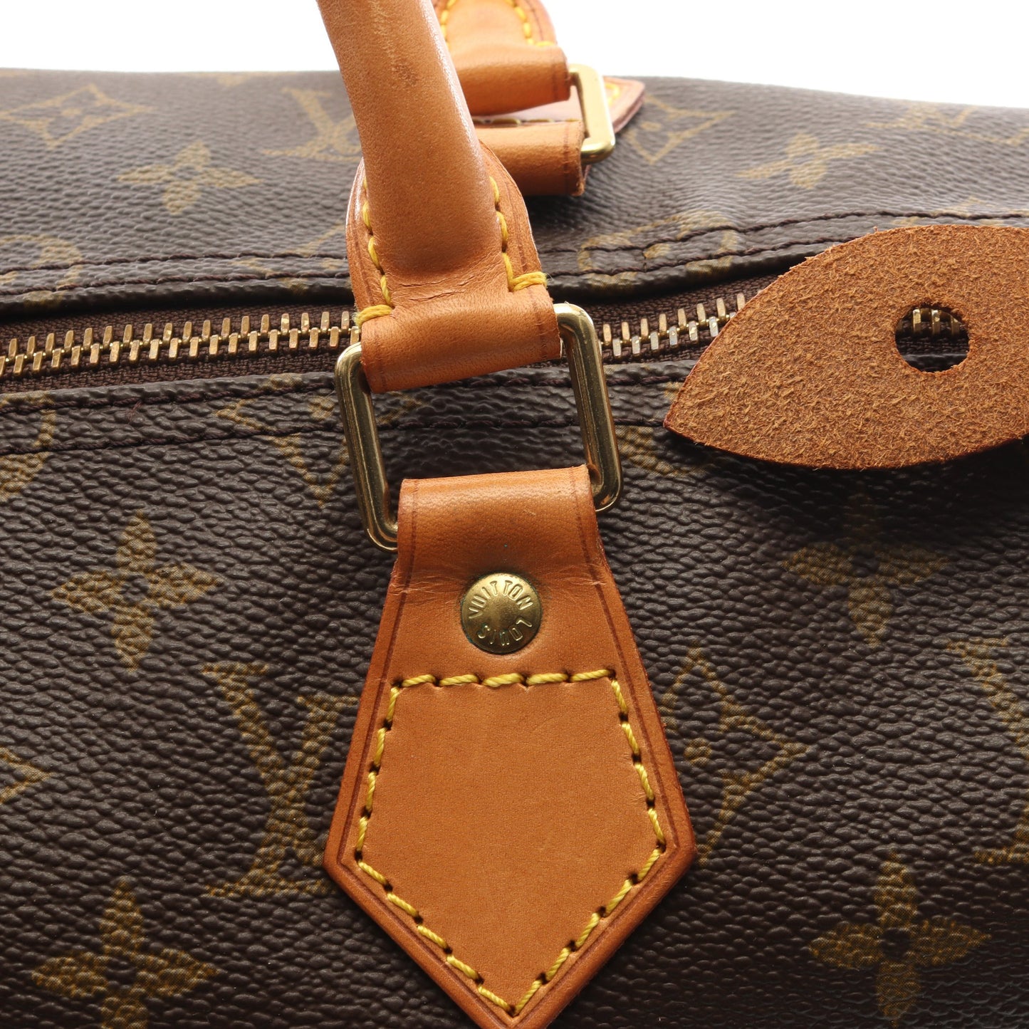 スピーディ35 モノグラム ハンドバッグ PVC レザー ブラウン ルイヴィトン バッグ LOUIS VUITTON