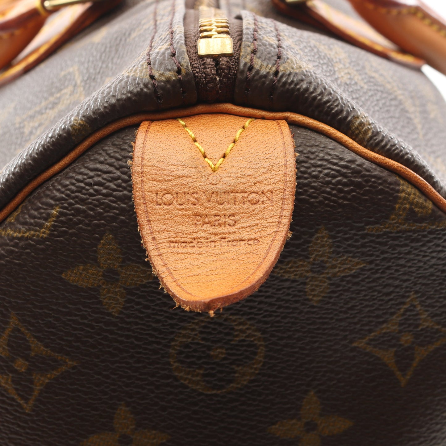 スピーディ35 モノグラム ハンドバッグ PVC レザー ブラウン ルイヴィトン バッグ LOUIS VUITTON
