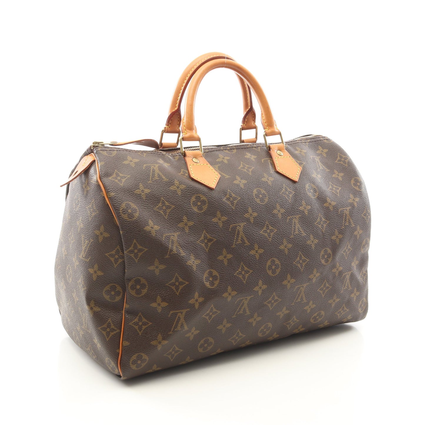 スピーディ35 モノグラム ハンドバッグ PVC レザー ブラウン ルイヴィトン バッグ LOUIS VUITTON