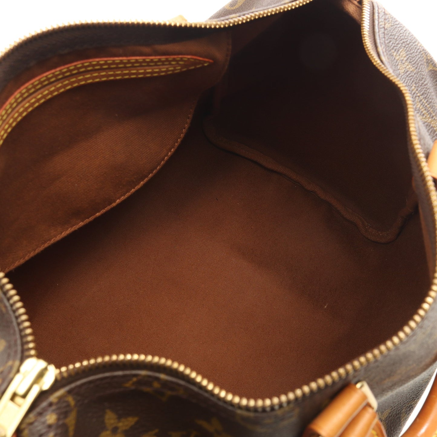 スピーディ35 モノグラム ハンドバッグ PVC レザー ブラウン ルイヴィトン バッグ LOUIS VUITTON