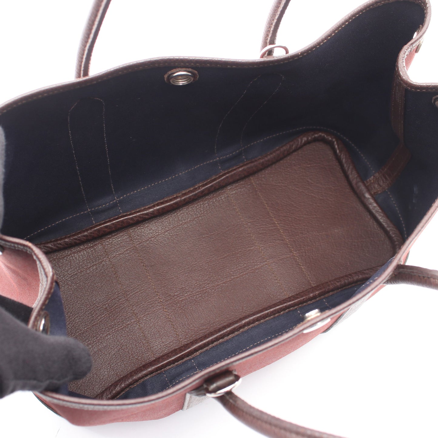 ガーデンパーティTPM ハバナ 2WAY ハンドバッグ トートバッグ トワルオフィシエ ブッフル ブラウン シルバー金具 □I刻印 エルメス バッグ HERMES