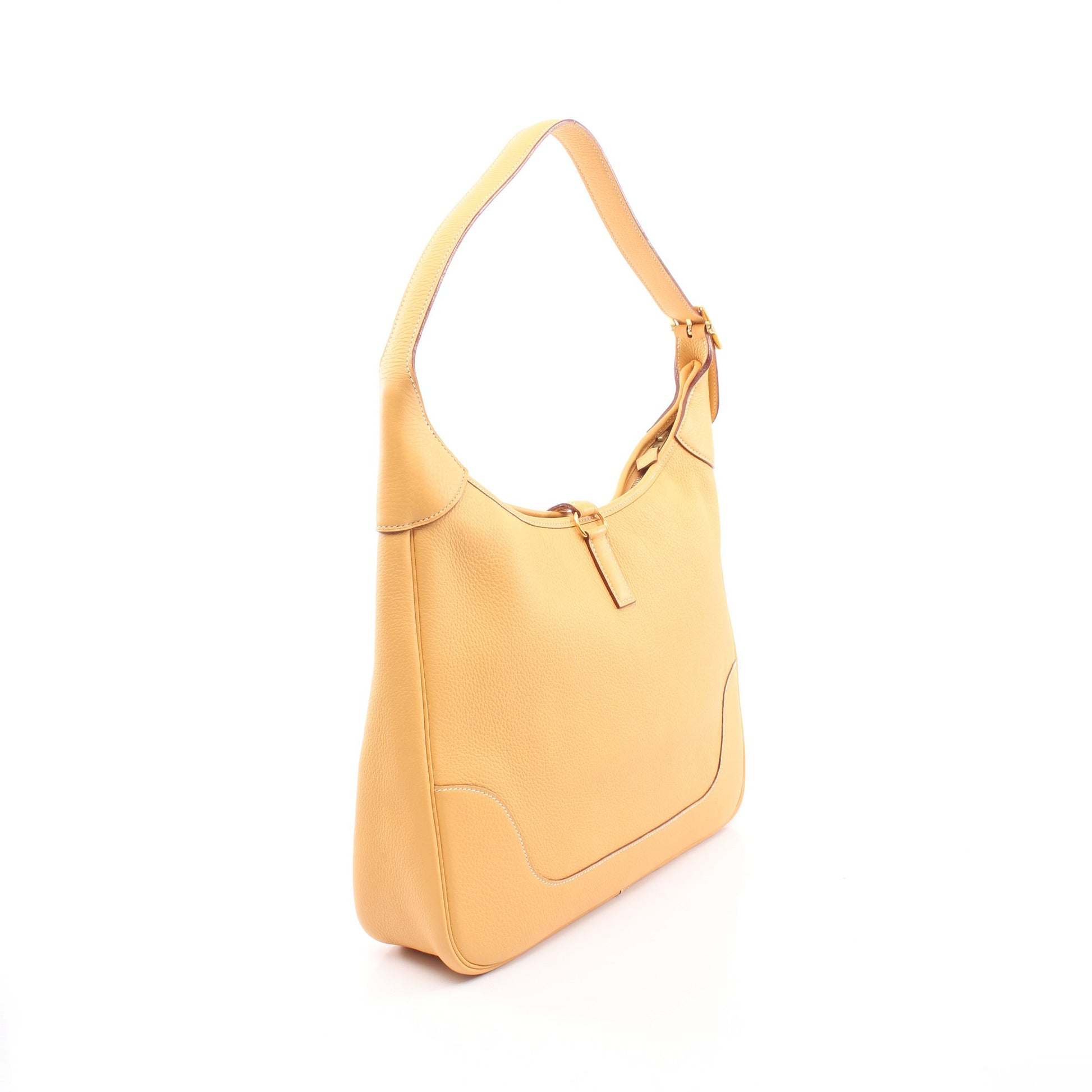 トリム35 ジョーヌ ワンショルダーバッグ トリヨンクレマンス イエロー ゴールド金具 □E刻印 エルメス バッグ HERMES
