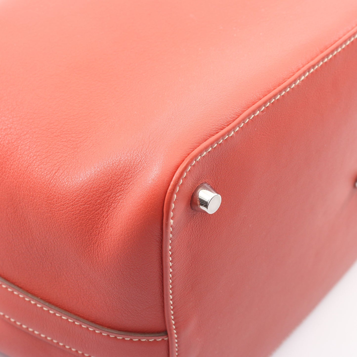 ツールボックス26 2WAY ハンドバッグ ヴォースイフト コーラルピンク シルバー金具 □Q刻印 エルメス バッグ HERMES