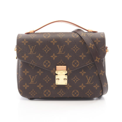 ポシェット メティス MM モノグラム 2WAY ハンドバッグ PVC レザー ブラウン ルイヴィトン バッグ LOUIS VUITTON