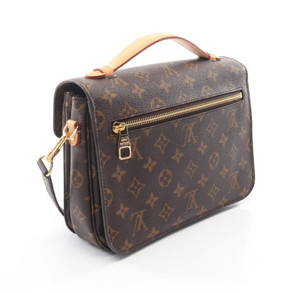 ポシェット メティス MM モノグラム 2WAY ハンドバッグ PVC レザー ブラウン ルイヴィトン バッグ LOUIS VUITTON