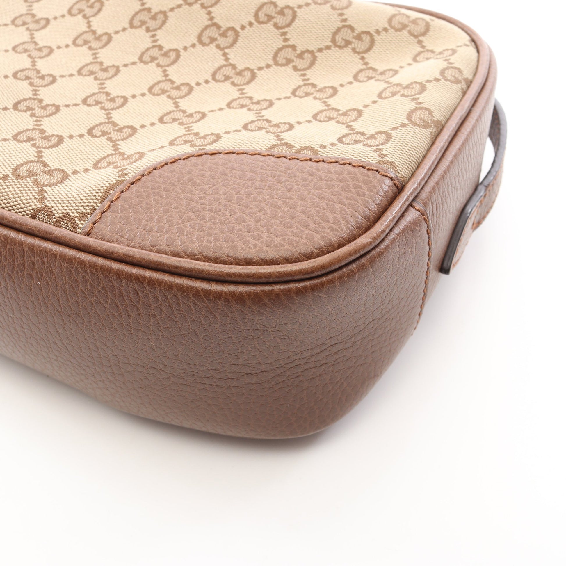 ブリー GGキャンバス ショルダーバッグ キャンバス レザー ベージュ ブラウン グッチ バッグ GUCCI