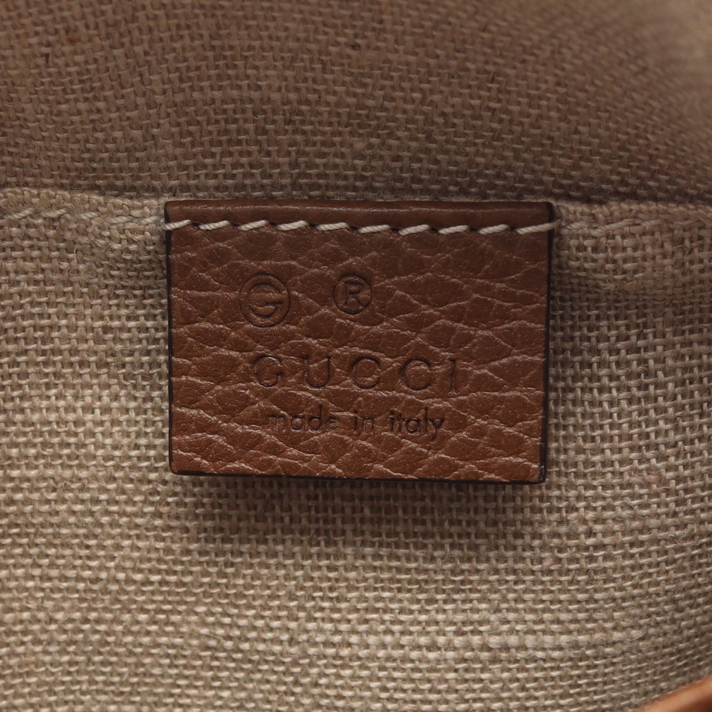 ブリー GGキャンバス ショルダーバッグ キャンバス レザー ベージュ ブラウン グッチ バッグ GUCCI