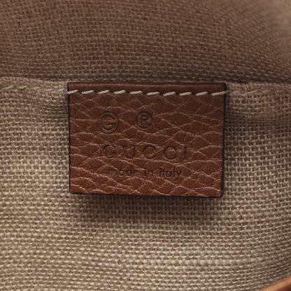 ブリー GGキャンバス ショルダーバッグ キャンバス レザー ベージュ ブラウン グッチ バッグ GUCCI