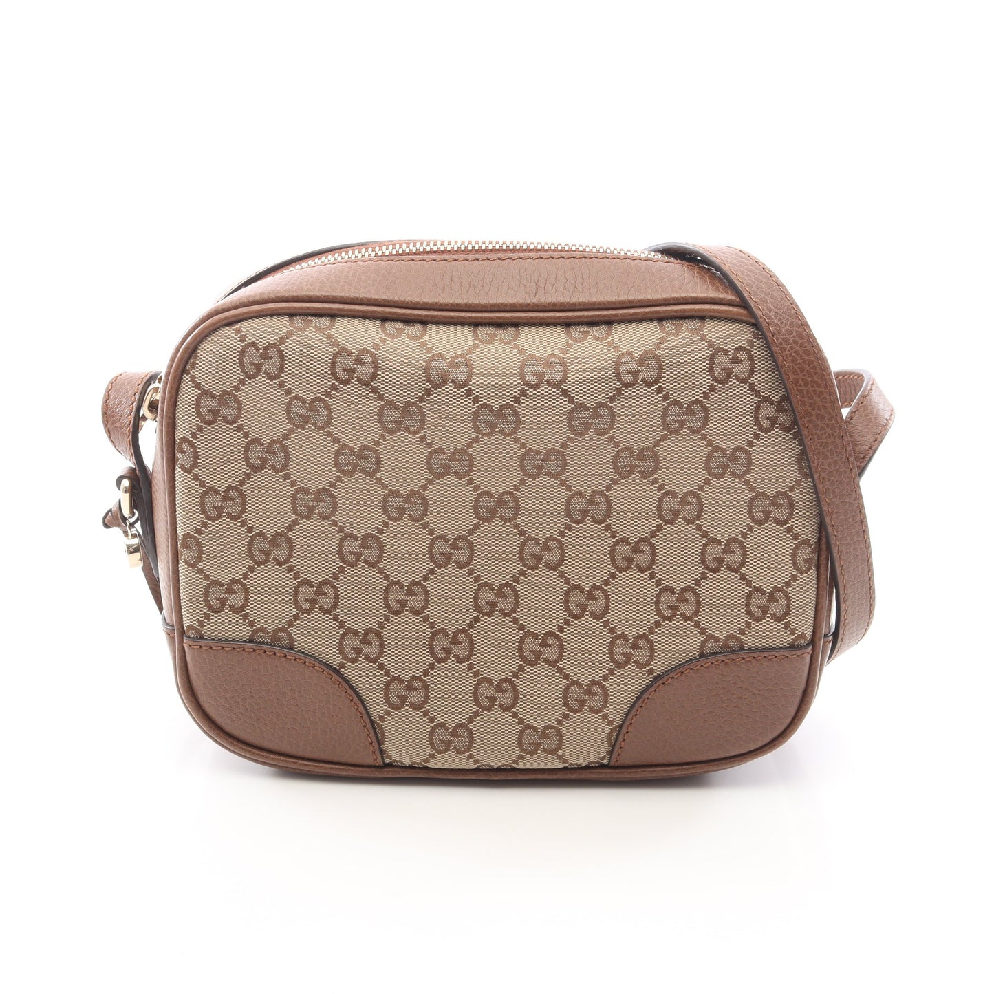 ブリー GGキャンバス ショルダーバッグ キャンバス レザー ベージュ ブラウン グッチ バッグ GUCCI