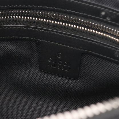 ソフト GGスプリーム シェリーライン ウエストバッグ ボディバッグ PVC レザー ブラック ダークグレー グッチ バッグ GUCCI
