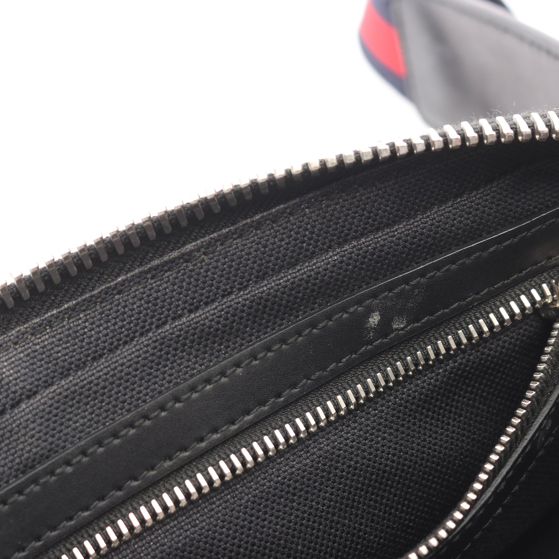 ソフト GGスプリーム シェリーライン ウエストバッグ ボディバッグ PVC レザー ブラック ダークグレー グッチ バッグ GUCCI