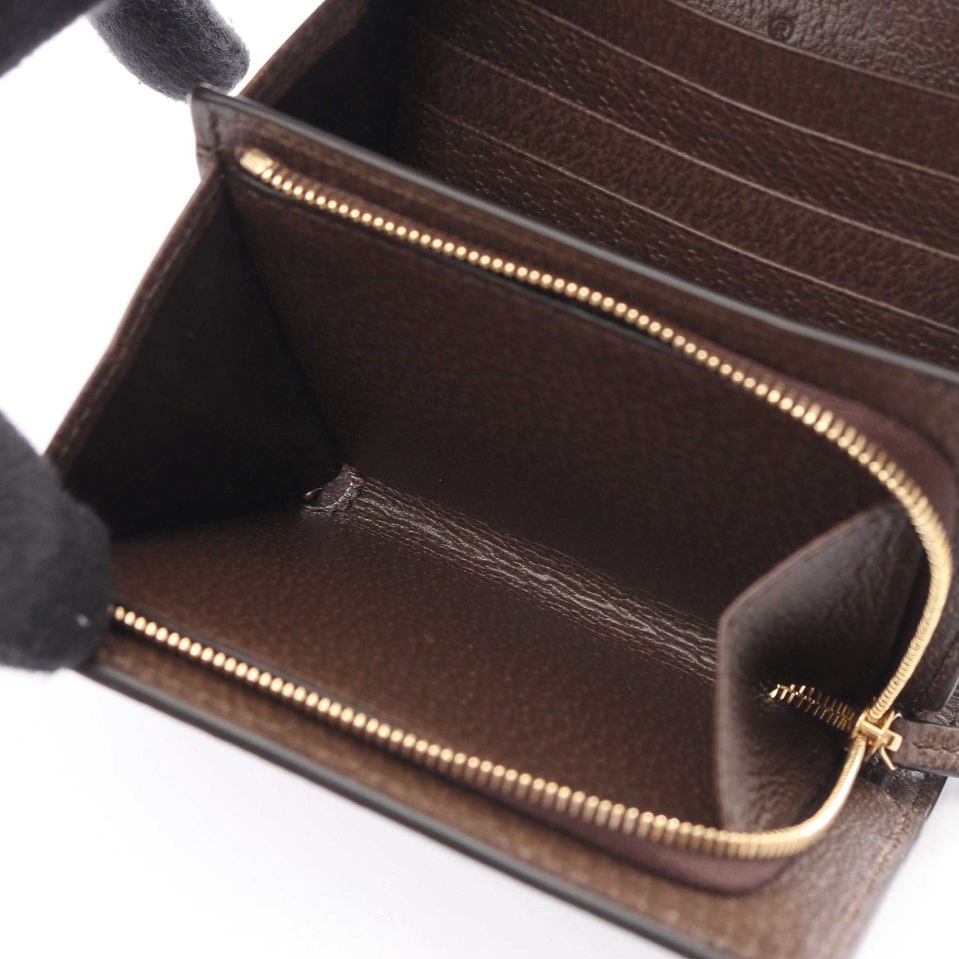 オフィディア GGスプリーム ウォレット 二つ折り財布 PVC レザー ベージュ ダークブラウン グッチ 財布・小物 GUCCI