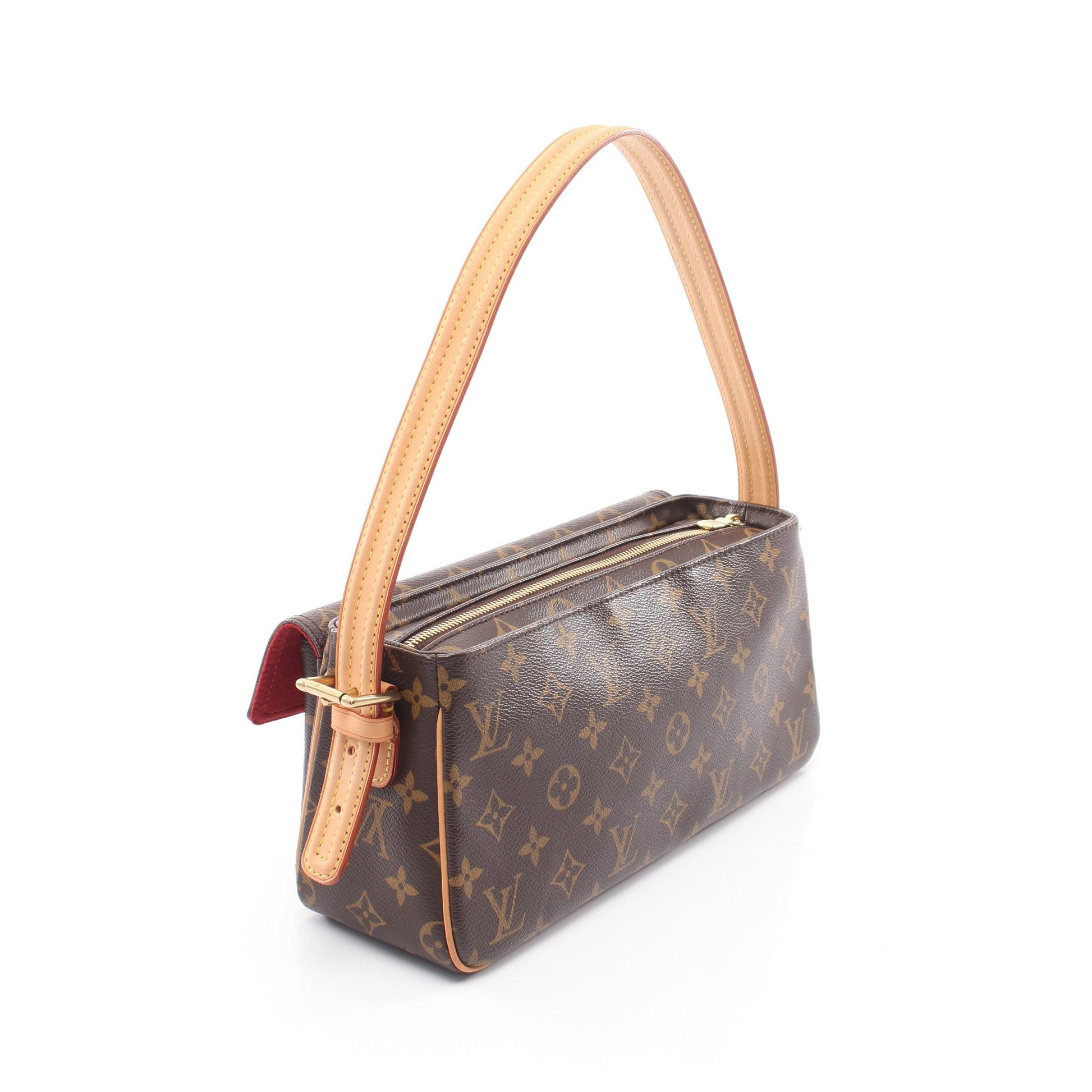 ヴィバシテMM モノグラム ショルダーバッグ PVC レザー ブラウン ルイヴィトン バッグ LOUIS VUITTON