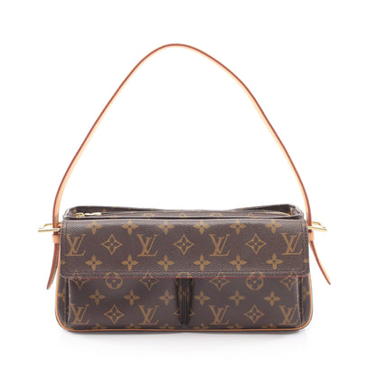 ヴィバシテMM モノグラム ショルダーバッグ PVC レザー ブラウン ルイヴィトン バッグ LOUIS VUITTON