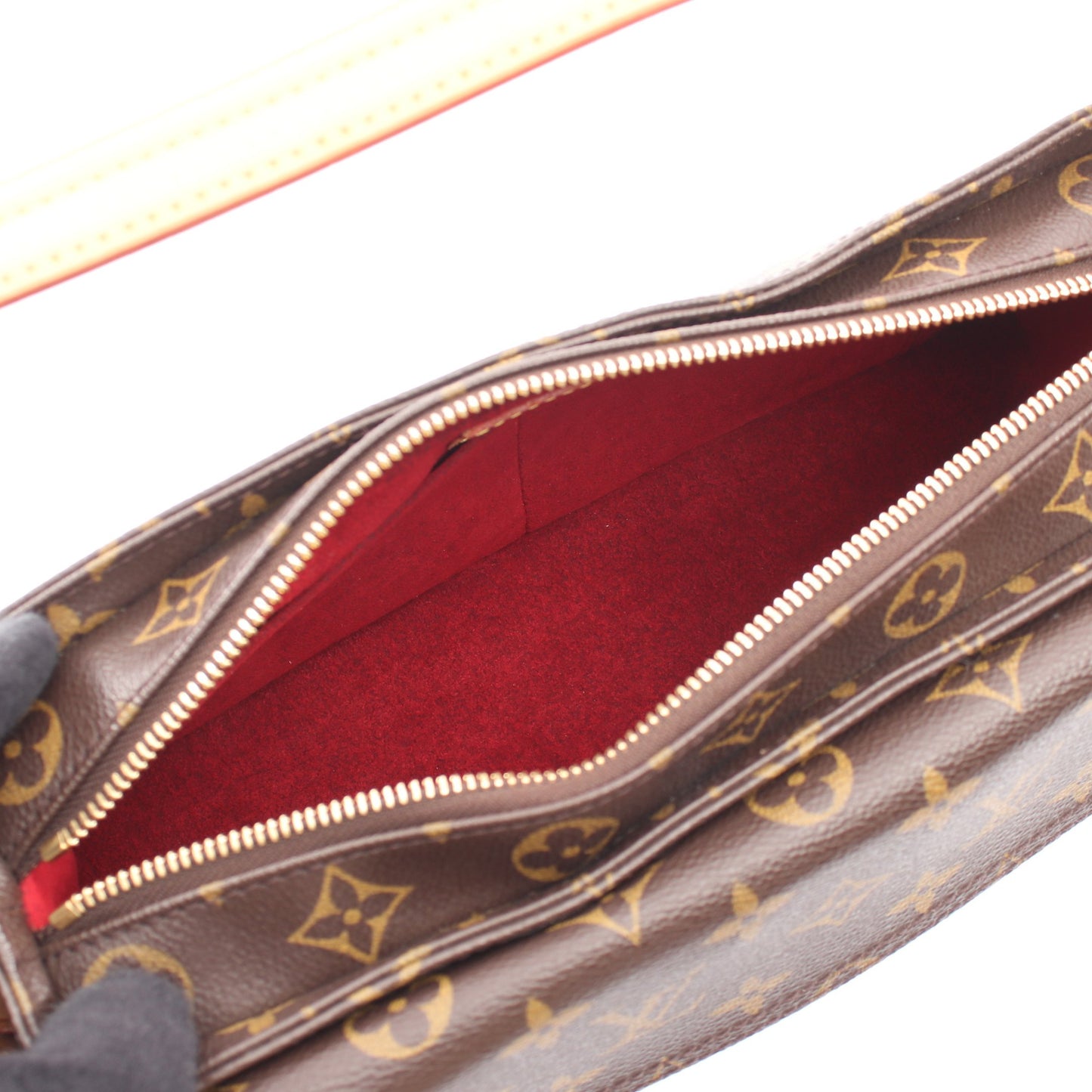 ヴィバシテMM モノグラム ショルダーバッグ PVC レザー ブラウン ルイヴィトン バッグ LOUIS VUITTON