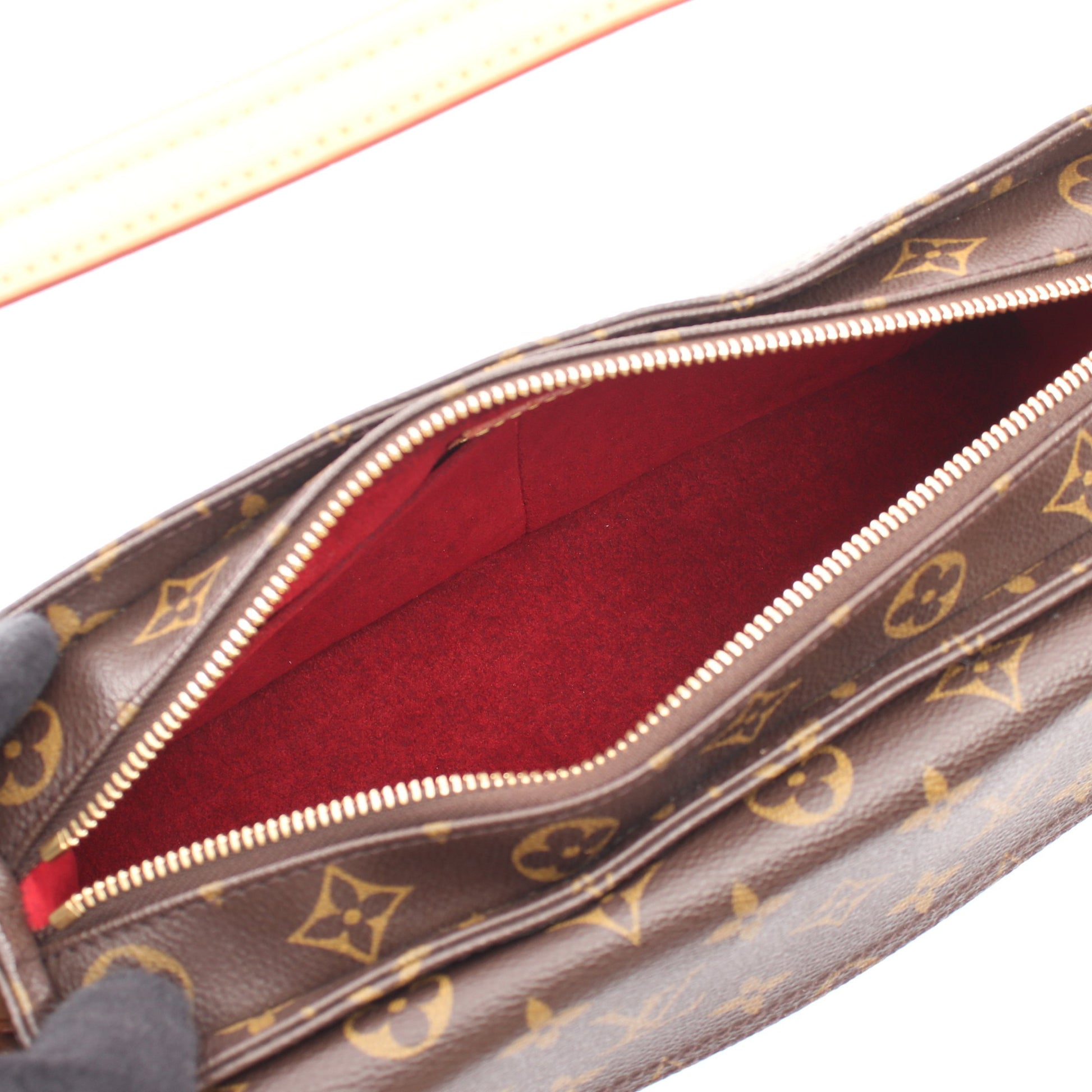 ヴィバシテMM モノグラム ショルダーバッグ PVC レザー ブラウン ルイヴィトン バッグ LOUIS VUITTON