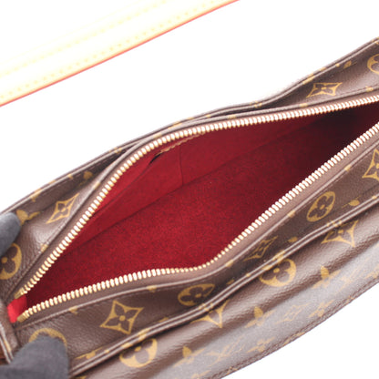ヴィバシテMM モノグラム ショルダーバッグ PVC レザー ブラウン ルイヴィトン バッグ LOUIS VUITTON