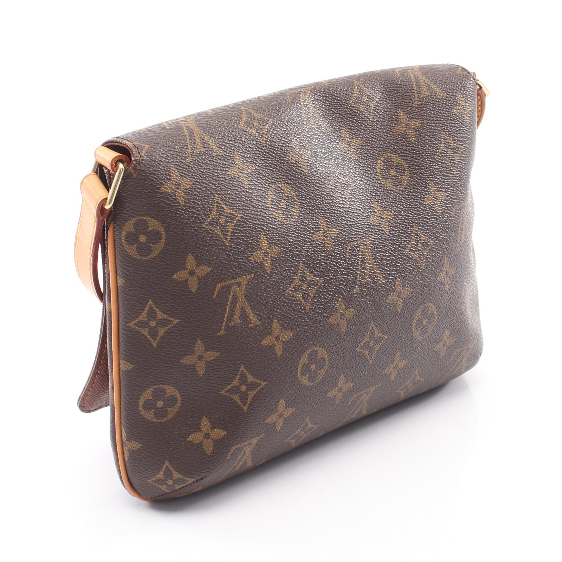 ミュゼットタンゴ ショートストラップ モノグラム ショルダーバッグ PVC レザー ブラウン ルイヴィトン バッグ LOUIS VUITTON