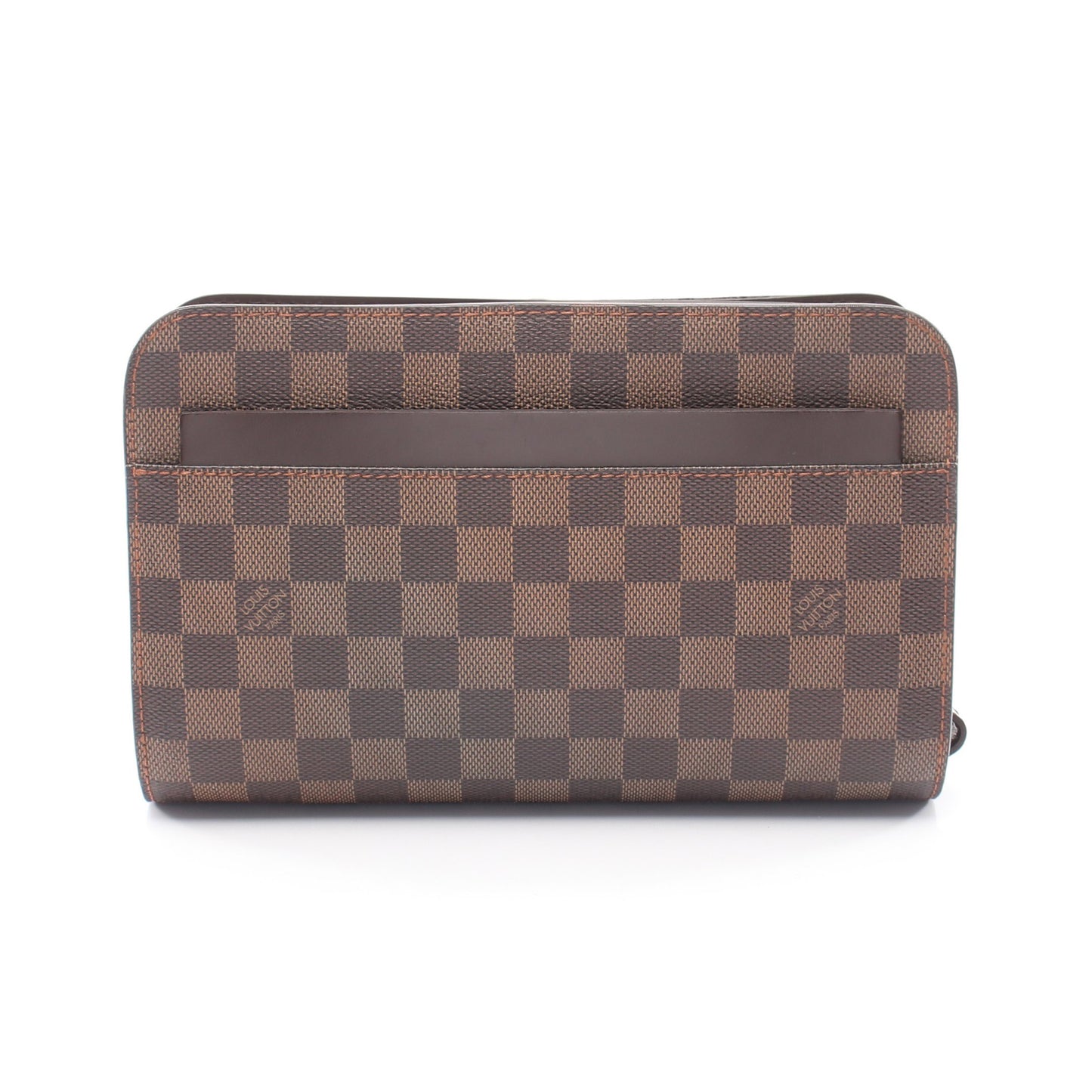 サンルイ ダミエエベヌ クラッチバッグ セカンドバッグ PVC レザー ブラウン ルイヴィトン バッグ LOUIS VUITTON