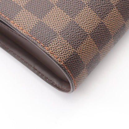 サンルイ ダミエエベヌ クラッチバッグ セカンドバッグ PVC レザー ブラウン ルイヴィトン バッグ LOUIS VUITTON
