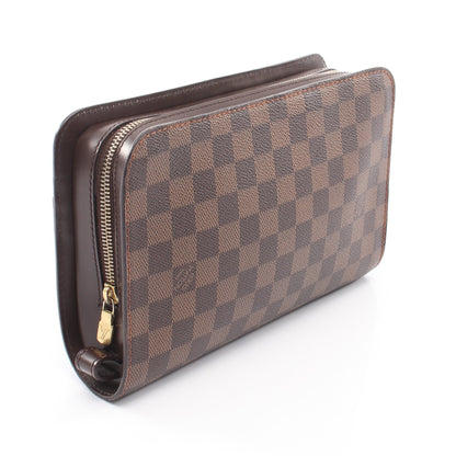 サンルイ ダミエエベヌ クラッチバッグ セカンドバッグ PVC レザー ブラウン ルイヴィトン バッグ LOUIS VUITTON