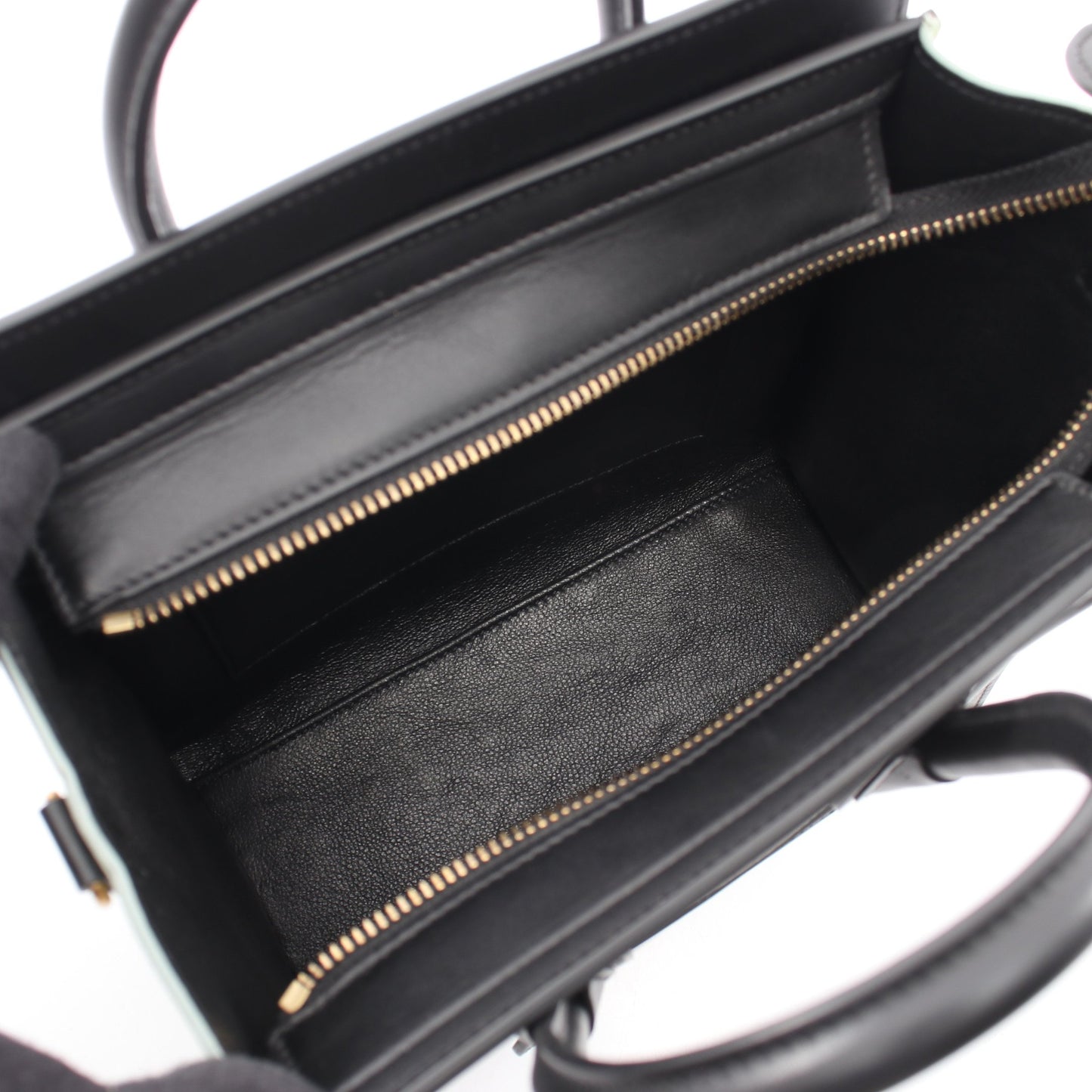 ラゲージ ナノショッパー 2WAY ハンドバッグ レザー グレー ブラック ライトグリーン セリーヌ バッグ CELINE