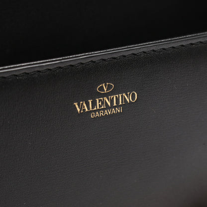 Vロゴ ショルダーバッグ レザー ブラック ヴァレンティノガラヴァーニ バッグ VALENTINO GARAVANI