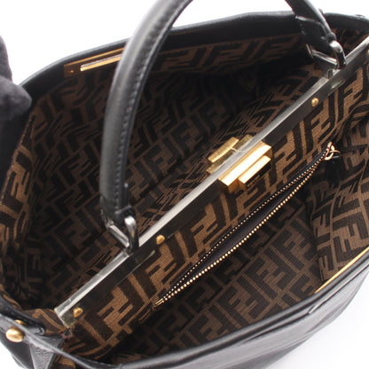 ピーカブー ラージ 2WAY ハンドバッグ レザー ブラック フェンディ バッグ FENDI