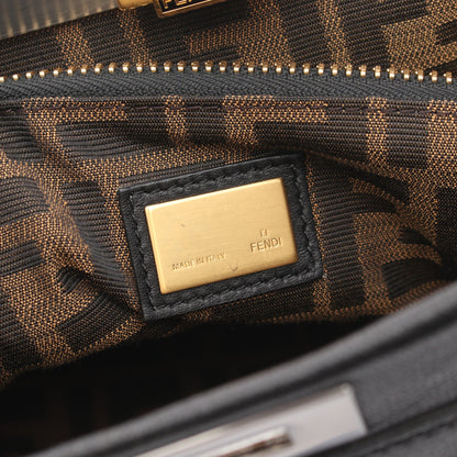 ピーカブー ラージ 2WAY ハンドバッグ レザー ブラック フェンディ バッグ FENDI