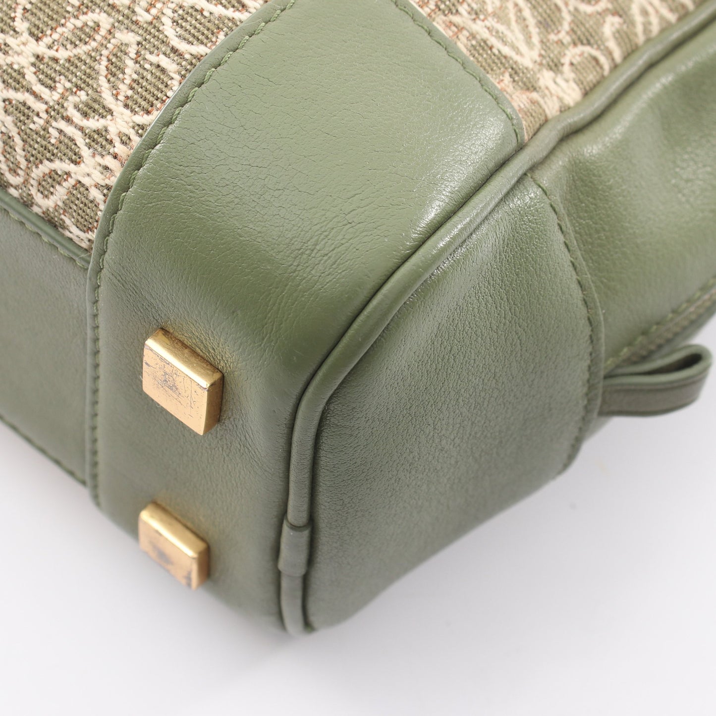 アマソナ23 リピート 2WAY ハンドバッグ キャンバス レザー カーキグリーン オフホワイト ロエベ バッグ LOEWE