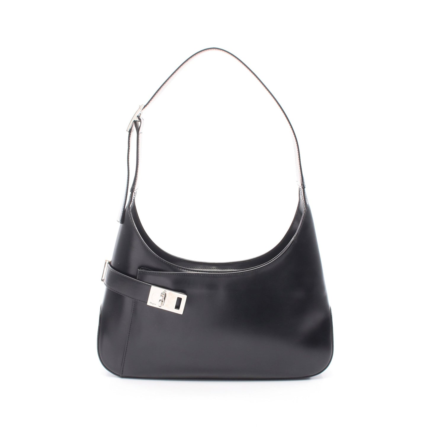 ガンチーニ ワンショルダーバッグ レザー ブラック サルヴァトーレフェラガモ バッグ Salvatore Ferragamo