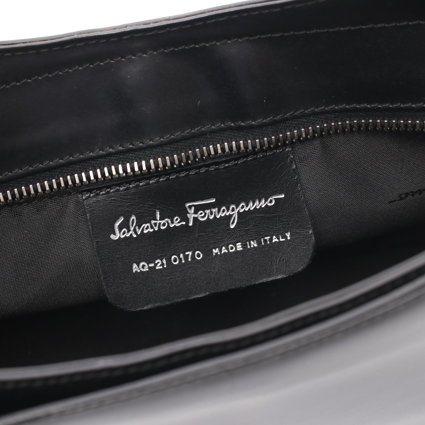 ガンチーニ ワンショルダーバッグ レザー ブラック サルヴァトーレフェラガモ バッグ Salvatore Ferragamo